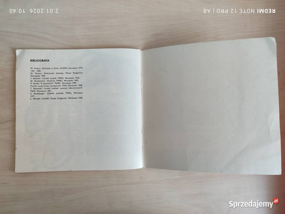Chomik syryjski M Huszcz wyd z 1986 r Katowice sprzedam