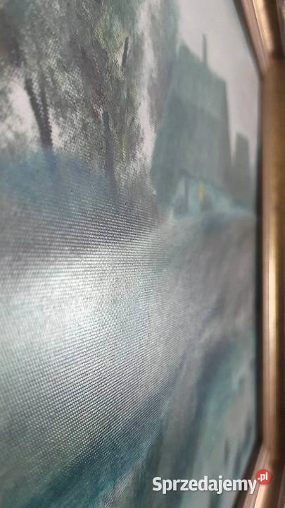 Chata wsią obraz ręcznie malowany 3040 Promocja Malarstwo Lublin sprzedam