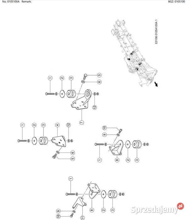 Katalog części Claas XERION 3800 3300 TRAC Zduńska Wola