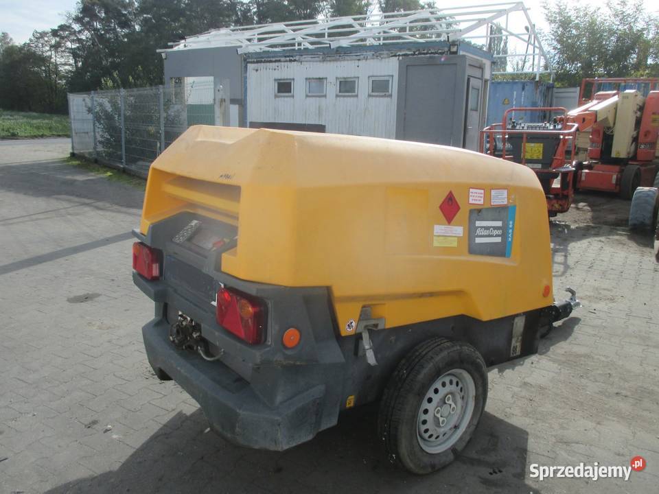 Sprężarka śrubowa przewoźna Atlas Copco XAS88 Pleszew sprzedam