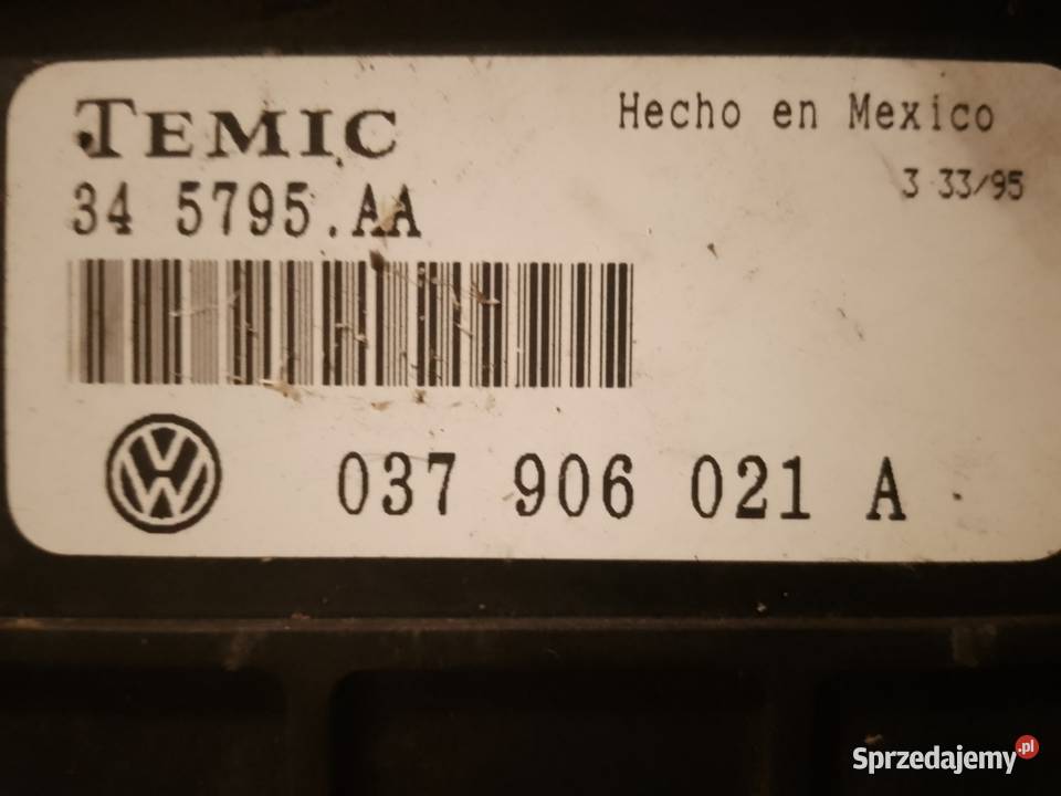 Sterownik silnika Golf 3 USA TEMIC 037906021A Sobieska Wola Pierwsza sprzedam