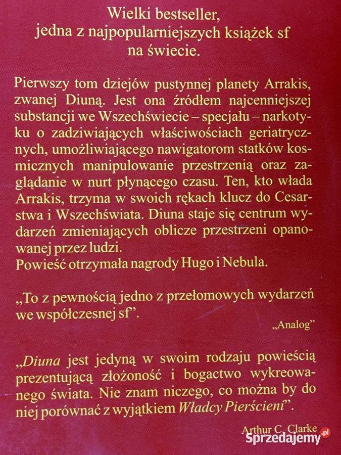 Diuna Frank Herbert ISBN 8371502117 Warszawa