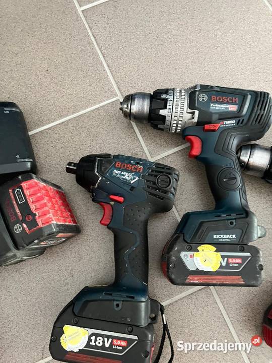 Zestaw Bosch wkrętarka lampa szlifierka Zestawy elektronarzędzi Lublin