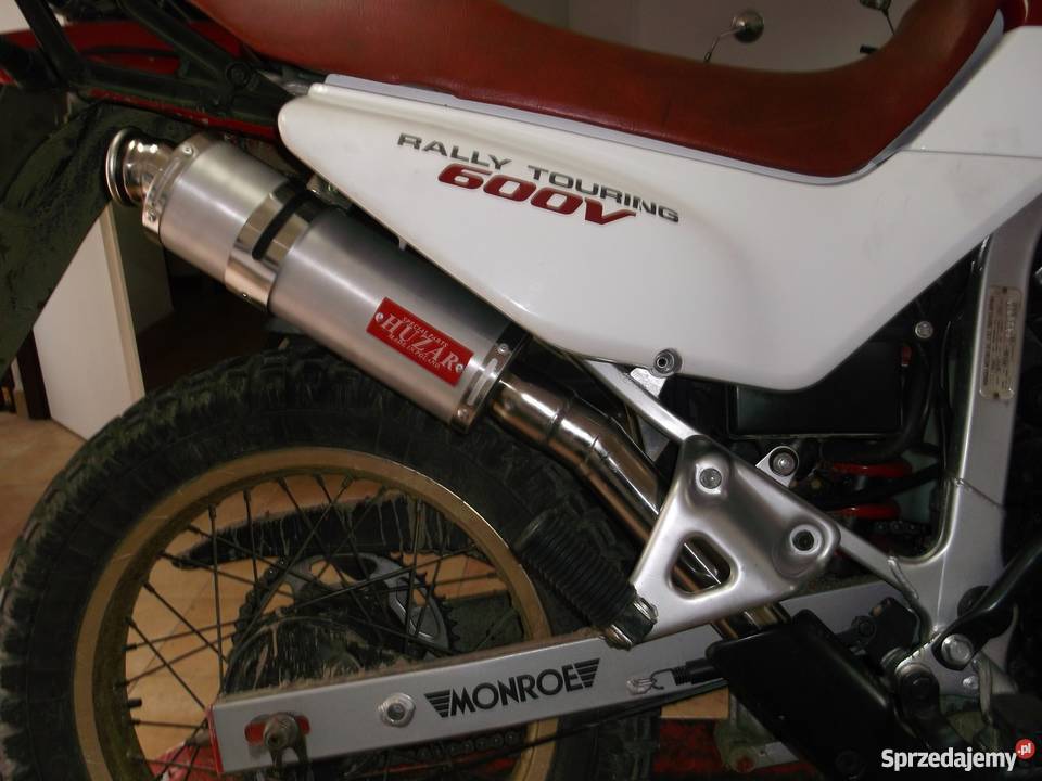 HUZAR EXHAUST wydech tłumik OWAL Honda Transalp Części motocyklowe Błażowa
