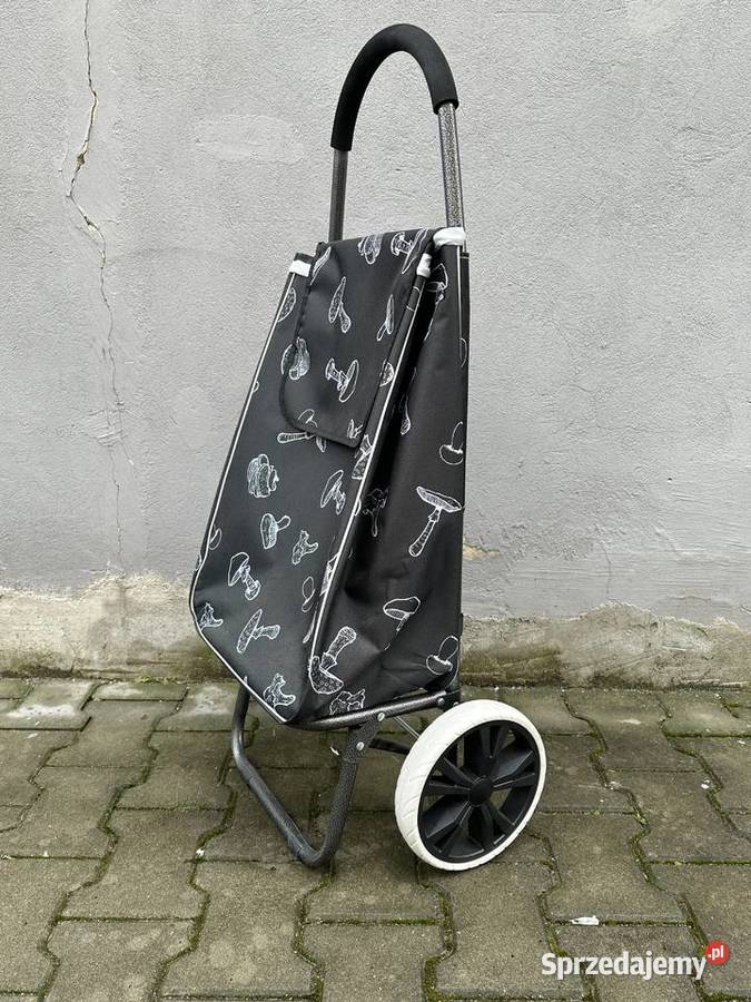 Wózek na zakupy stalowy duże koła Pozostałe