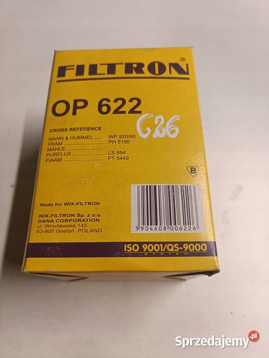 FILTR OLEJU Isuzu Mazda Mitsubishi Opel Suzuki Rudka