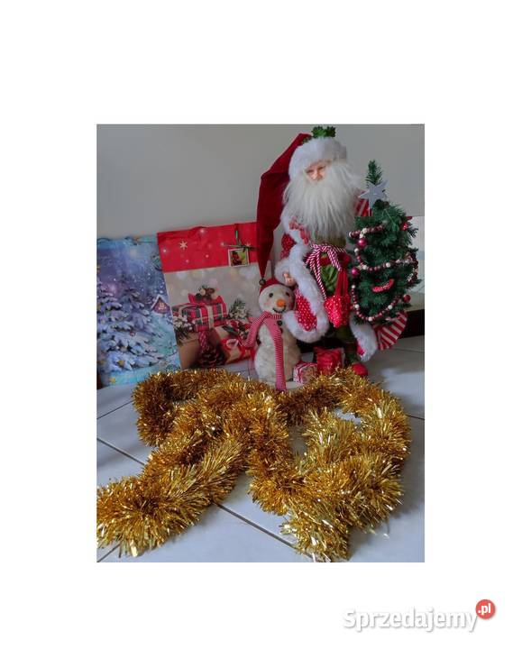 XXL gruby puchaty łańcuch złoty girlanda lameta świętokrzyskie Kielce