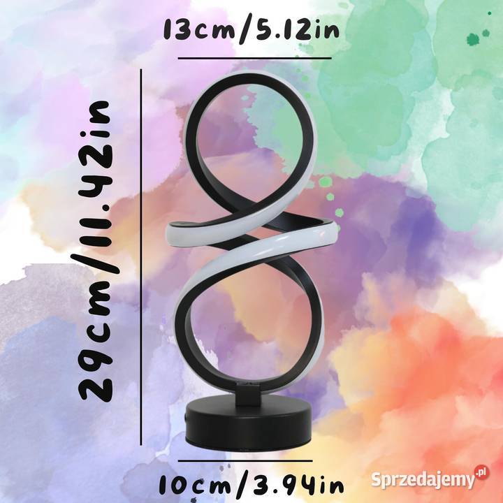 Lampka stołowa LED spirala USB