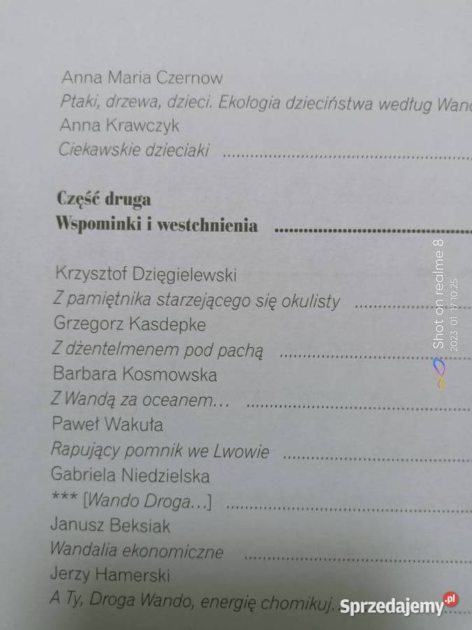 Wandalia pierwsze wydanie książki Warszawa