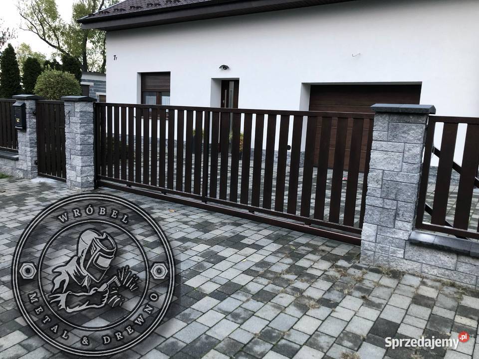 Brama przesuwna wjazdowa ocynkowana Kostrzyn