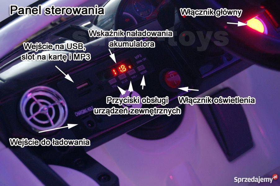 AUTO ROADSTER EXCLUSIVE Z ŚWIECĄCYMI KOŁAMI Pojazdy elektryczne i spalinowe Toruń