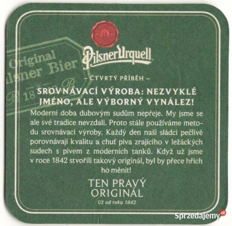 Pilsner Urquell podstawka do piwa 2
