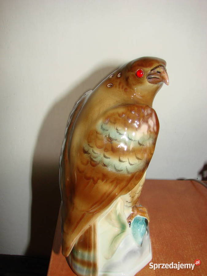 Sokół porcelanowa lampka nocna Pruszcz Gdański