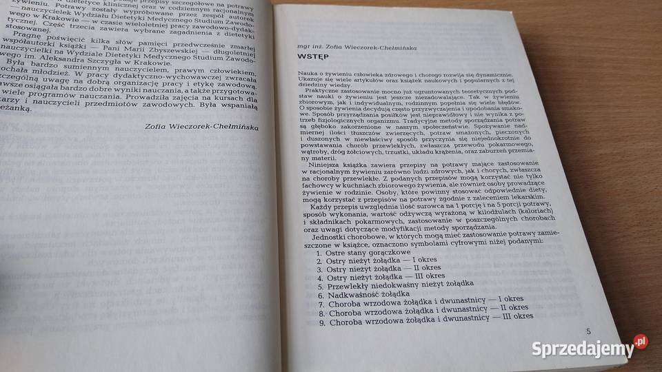 Dietetyczna książka kucharska Zofia miękka Gdańsk