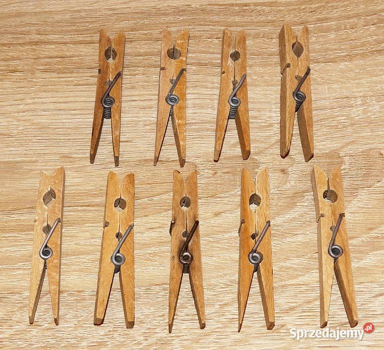 Drewniane klamerki spinacze żabki do ubrań Gliwice