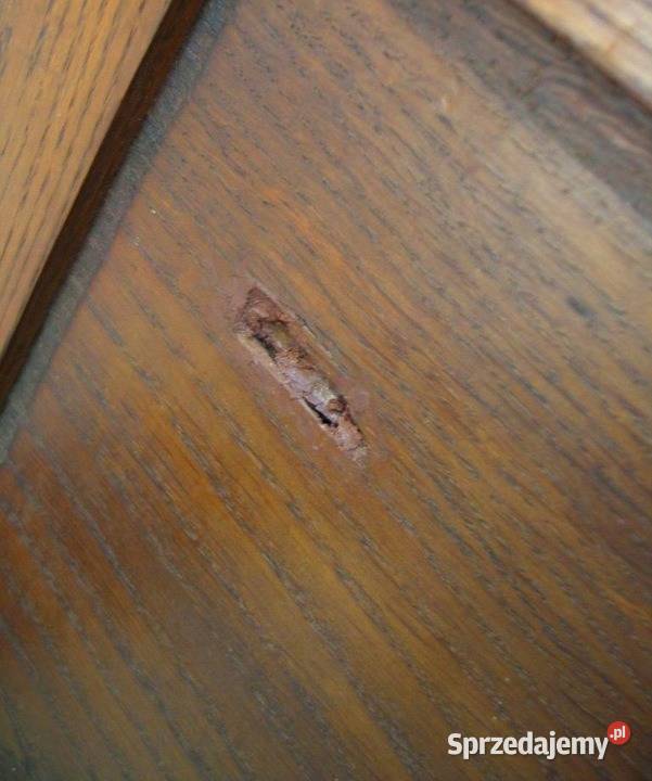 Łóżko dębowe w stylu Empire Antyk