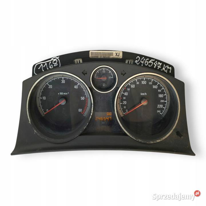 LICZNIK ZEGARY 13225988 XJ Opel Astra H Zafira B osobowe Chełm sprzedam
