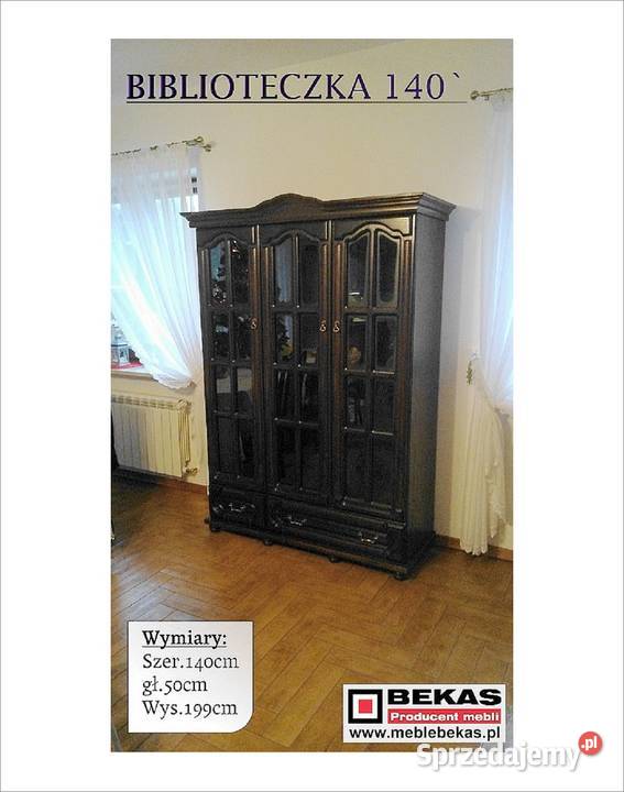Prześliczna Biblioteczka 140 3D2S Clasik Orzech Lublin