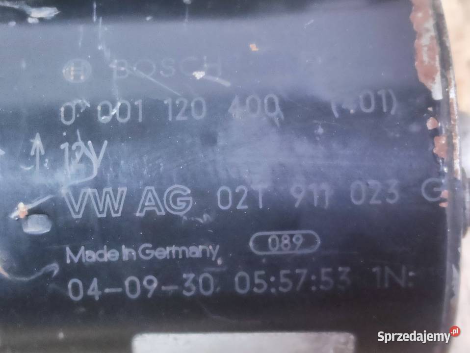 Rozrusznik Vw FOX 02T911023G Pozostałe Pleszew