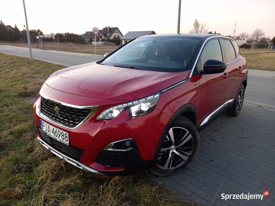 Peugeot 3008 GT line 2019 benzyna 65 000 czujnik parkowania Jarocin