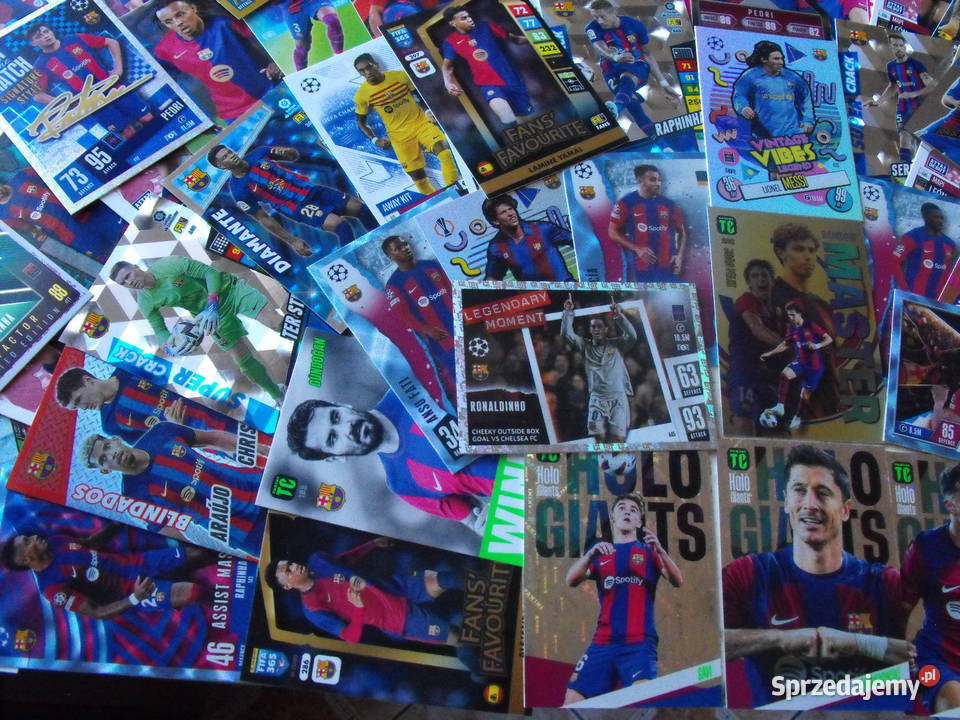 MEGA zestaw 90 kart FC Barcelona Karty nowe śląskie Mykanów