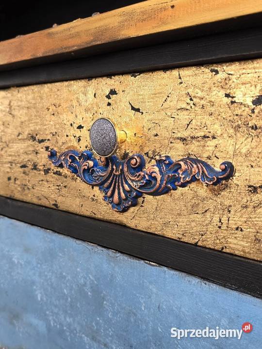 Kredens stylizacja piękny ręcznie odnowiony Kredensy i witryny Szembekowo