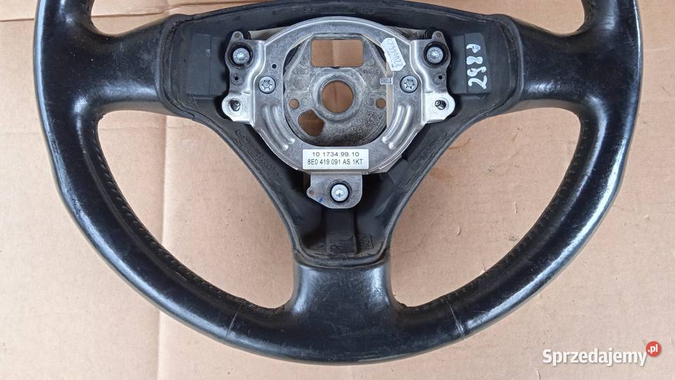 AUDI A4 B6 SLINE KIEROWNICA MULTIFUNKCJA SKÓRA Zbierkowo