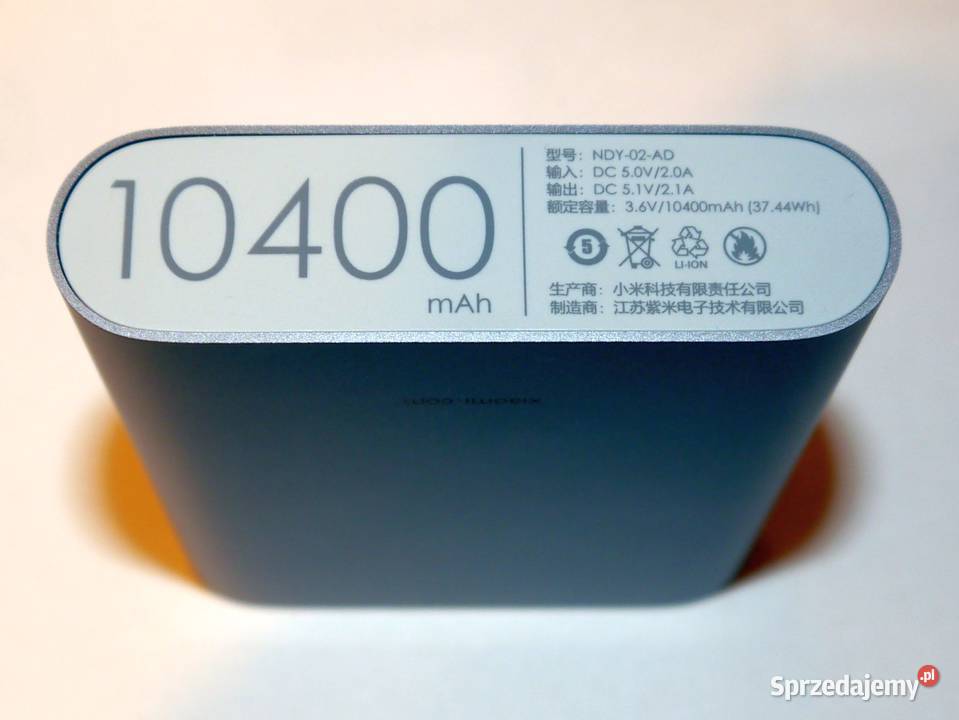 Powerbank Mi Xiaomi 10400 mAh komplet etui Pozostałe Gdańsk