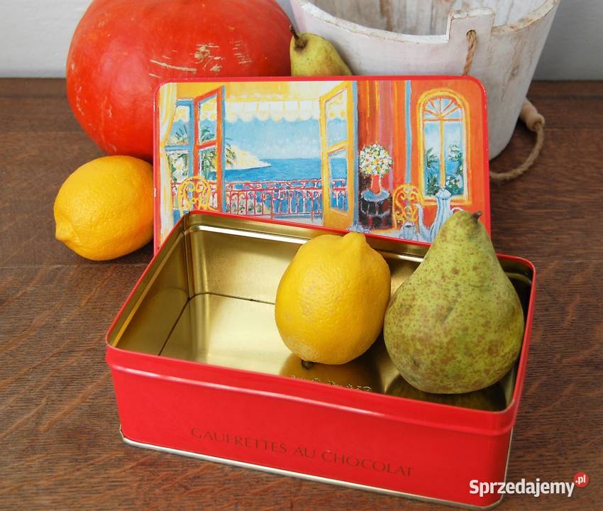 Puszka art vintage Lckerli Huus Basel Szwajcaria wielokolorowy sprzedam