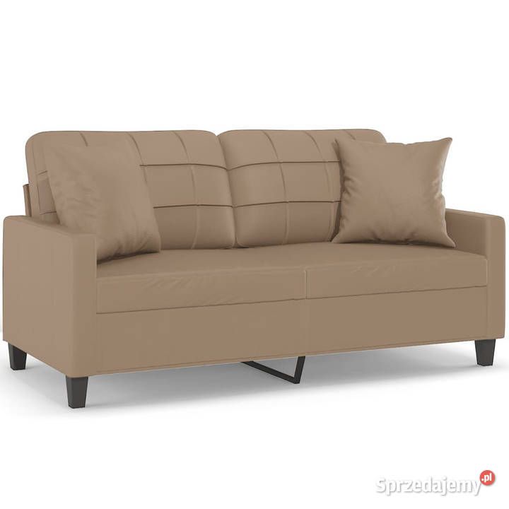 2osobowa sofa z poduszkami cappuccino 140 Warszawa