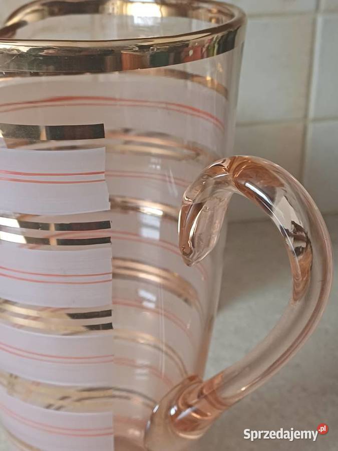 vintage dzbanek ze szklankami Nowy Targ sprzedam