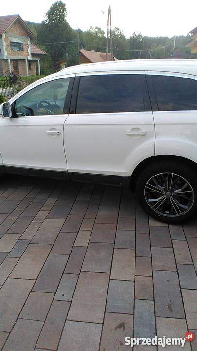 Audi Q7 Biała Perła Bogata Wersja Luksusowa ABS małopolskie Nowy Sącz sprzedam