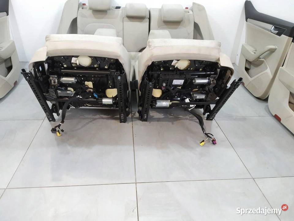 FOTELE KANAPA BOCZKI ELEKTRYCZNE JASNE 3V HB KPL