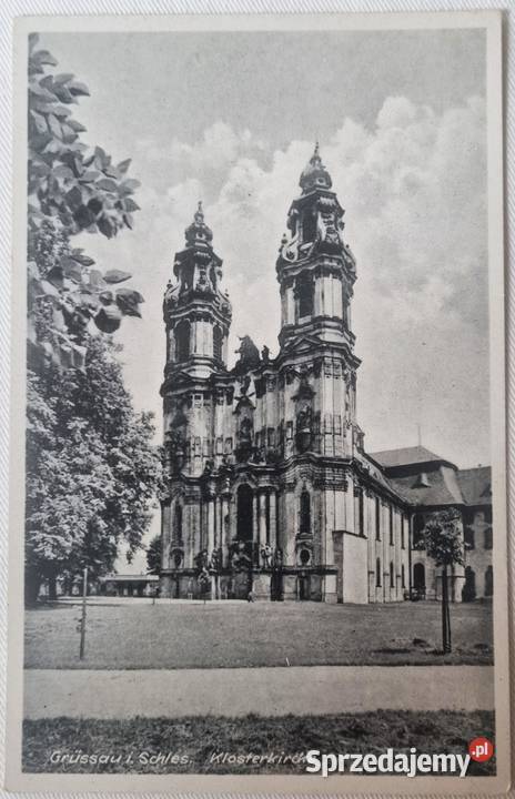 Stara przedwojenna pocztówka Kloster Grussau Warszawa