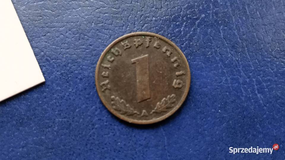 Stare monety 1 pfannig 1937 A NIemcy Lesko