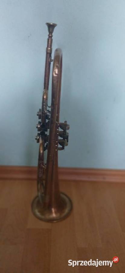 Stara mosiężna trąbka blaszane Kraków