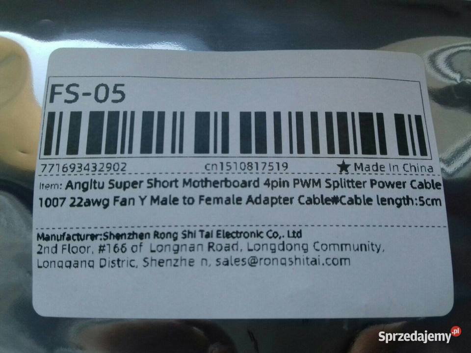 Kabel rozdzielacz do wentylatora PWM 4pin 6 2x Pozostałe Bydgoszcz