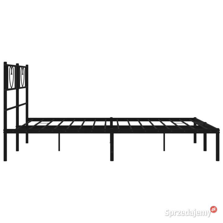 Łóżko Metalowe Czarne Rama Łóżka Ze Stelażem 125cm sprzedam