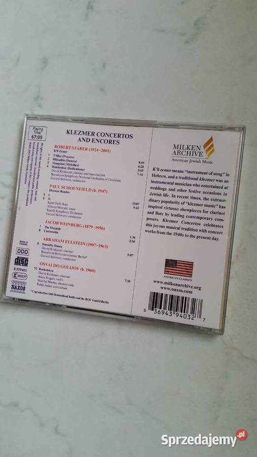 Klezmer Concertos and Encores 2003 MFFNaxos CD etno/folk Puławy