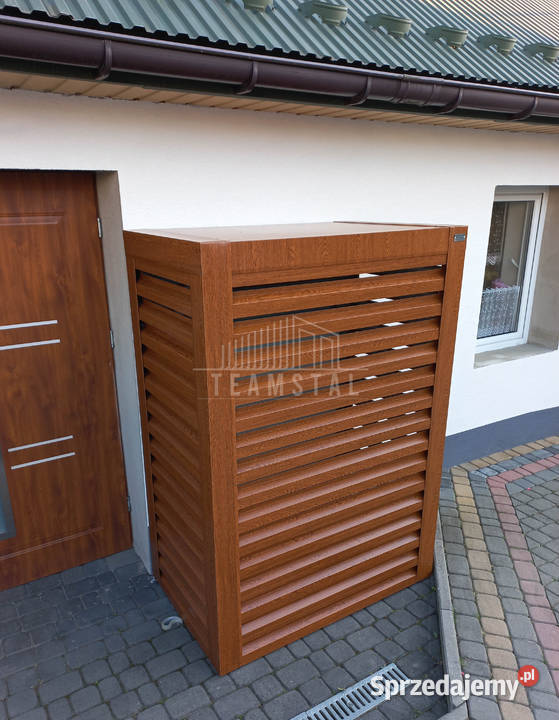 Osłona pompy ciepła 100x60x190 ciemny orzech Kościerzyna