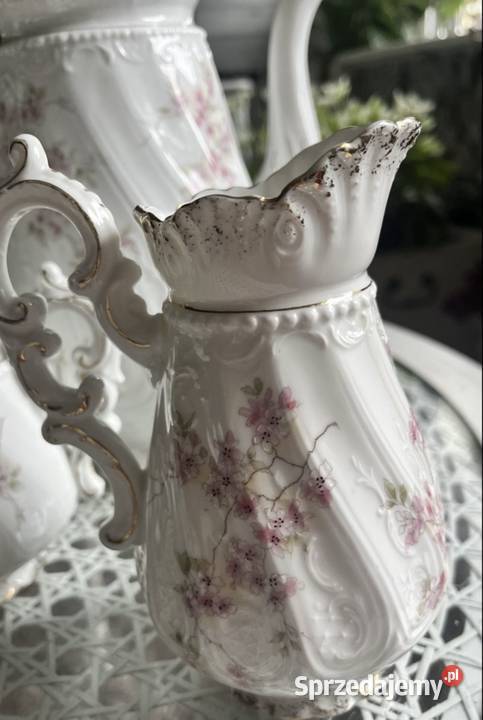 Stary garnitur do kawy Porcelana i szkło Zielona Góra sprzedam