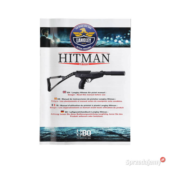 Wiatrówka Black Ops Langley Hitman 45 mm Sporty strzeleckie i myślistwo Warszawa