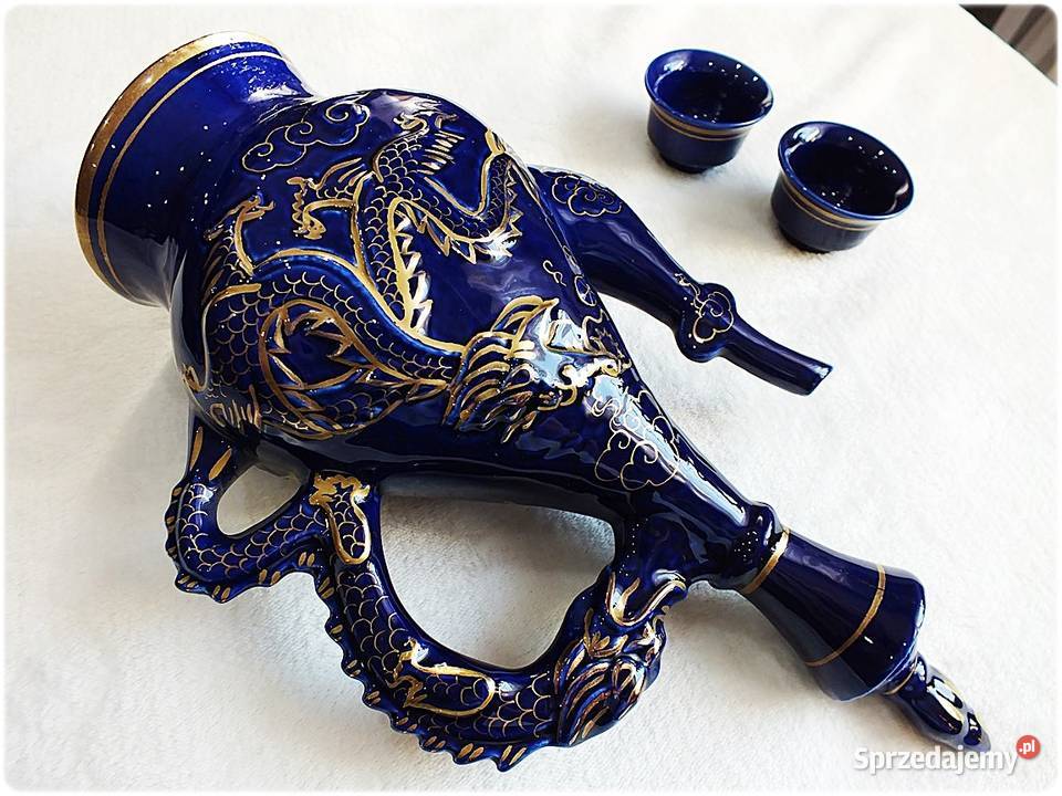 Orientalny Dzbanek Karafka porcelana w stylu Żary