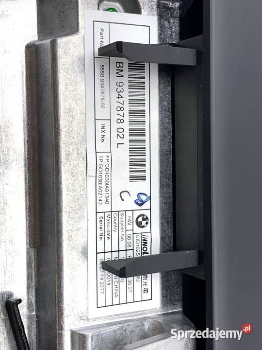 WYŚWIETLACZ BMW F16 9347878 1419 EKRAN MONITOR