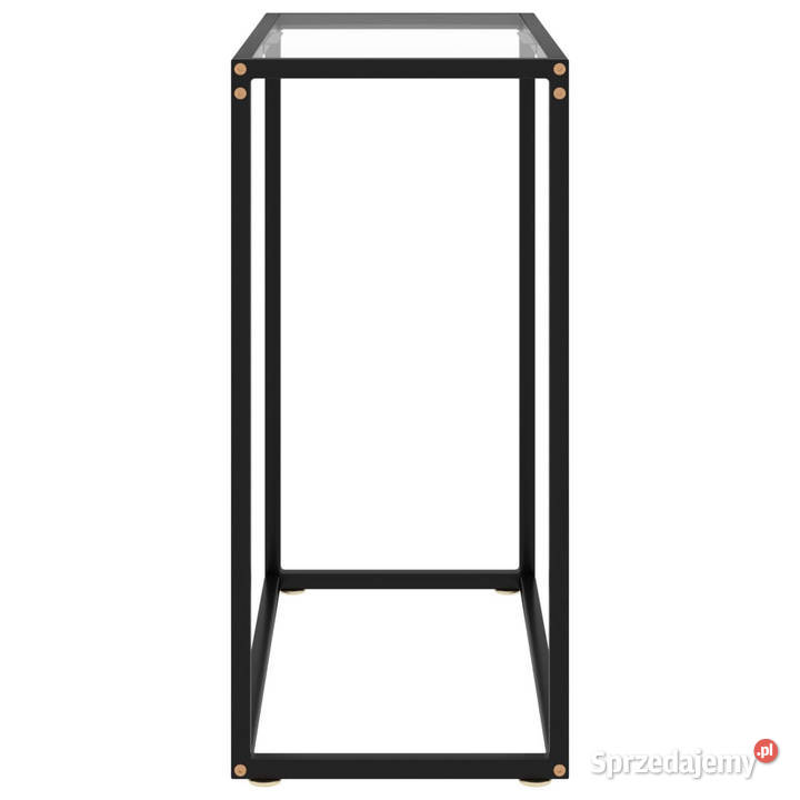 Stolik konsolowy przezroczysty 60x35x75 szkło sprzedam