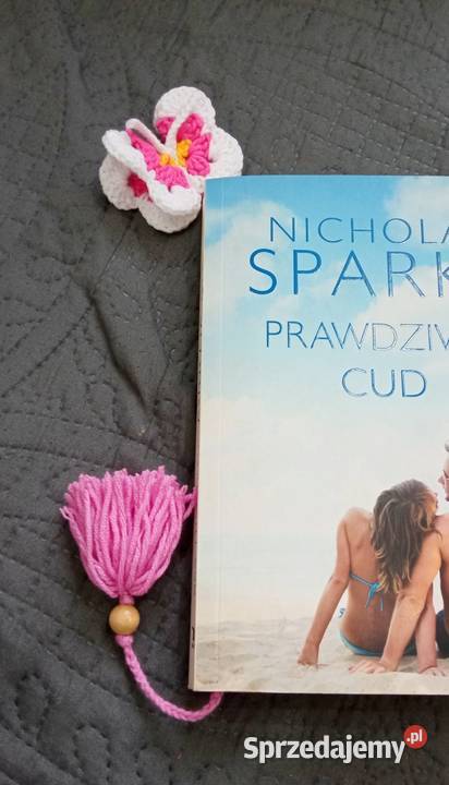 Motyl wykonany na szydełku zakładka do książki Łask sprzedam