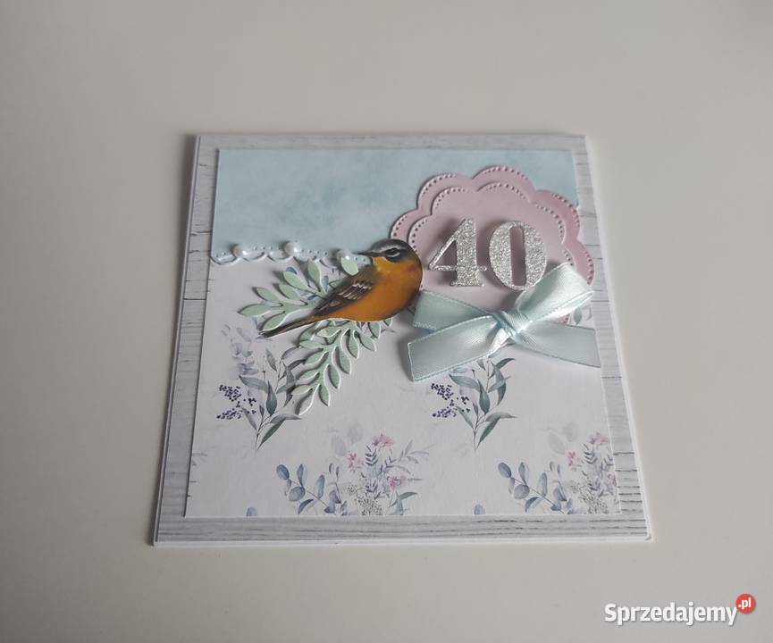 Kartka ręcznie robiona na urodziny urodzinowa Łódź