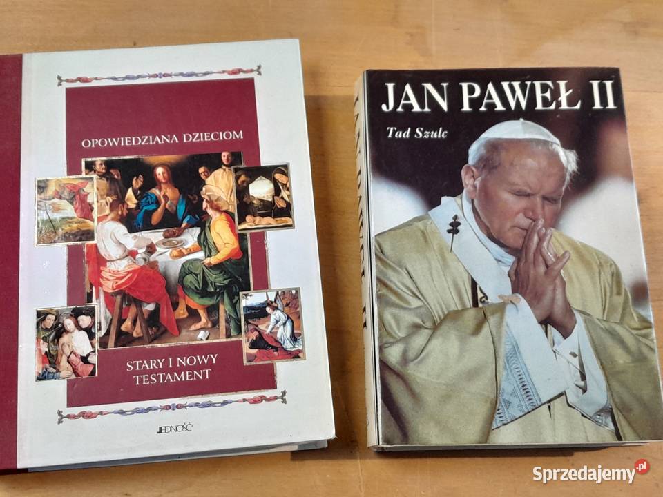 Dwie książki Biblia Stary i nowy testament Dąbrowa Górnicza