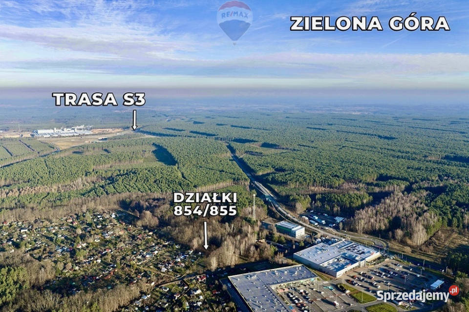 Działki mieszkaniowousługowe MPZP Zielona Góra