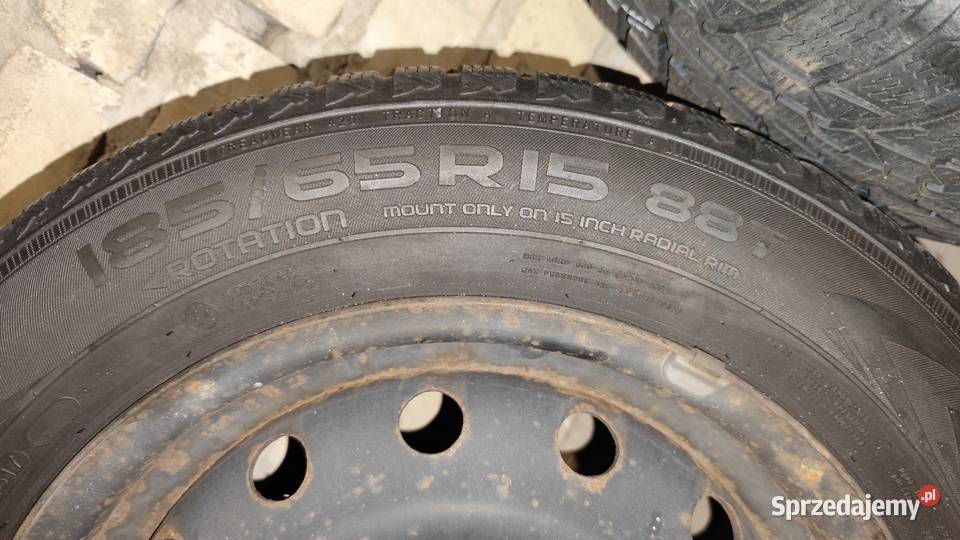 Koła Chevrolet stalowe 15 z oponami zimowymi Samochodowe Warszawa